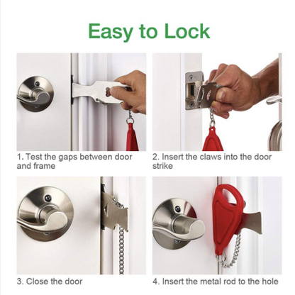 Locksie™ Portable Door Safety Latch Lock