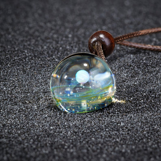 Stellar Galaxy Glass Pendant Necklace