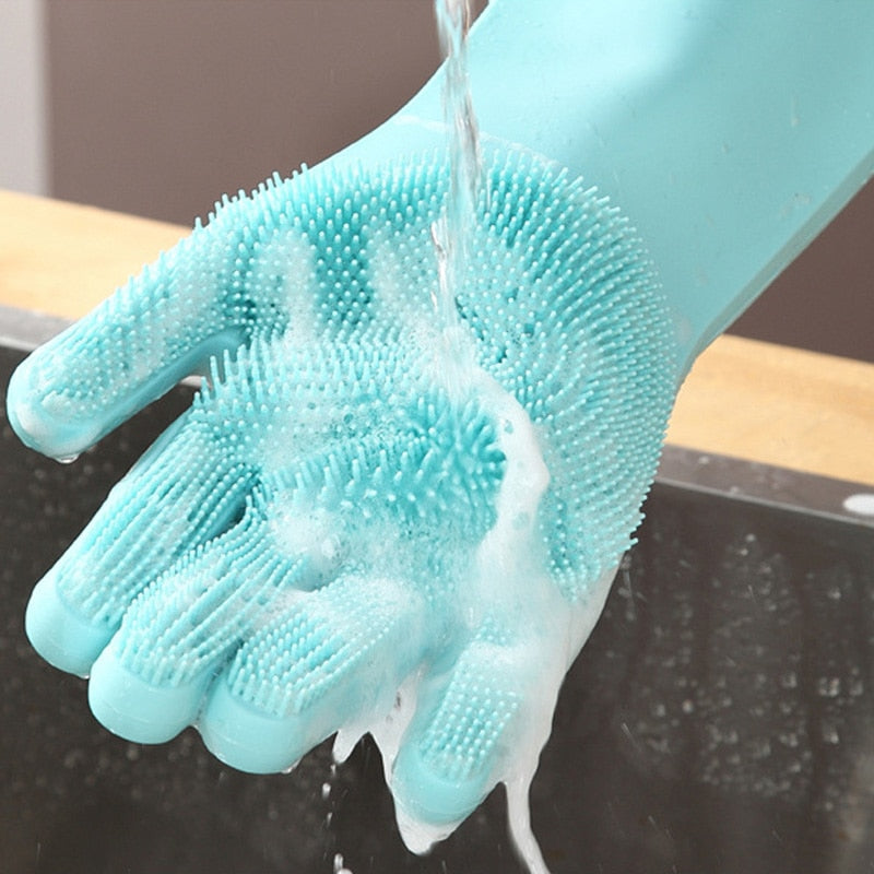 Magic Silicone Dishwashing Gloves